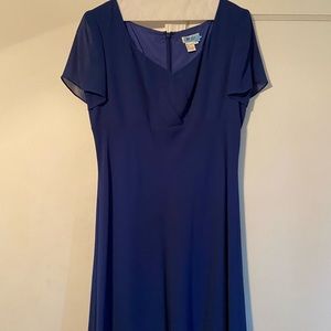 Blue Dress - great for holiday party or work event. Size 12
